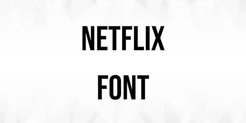Netflix Font
