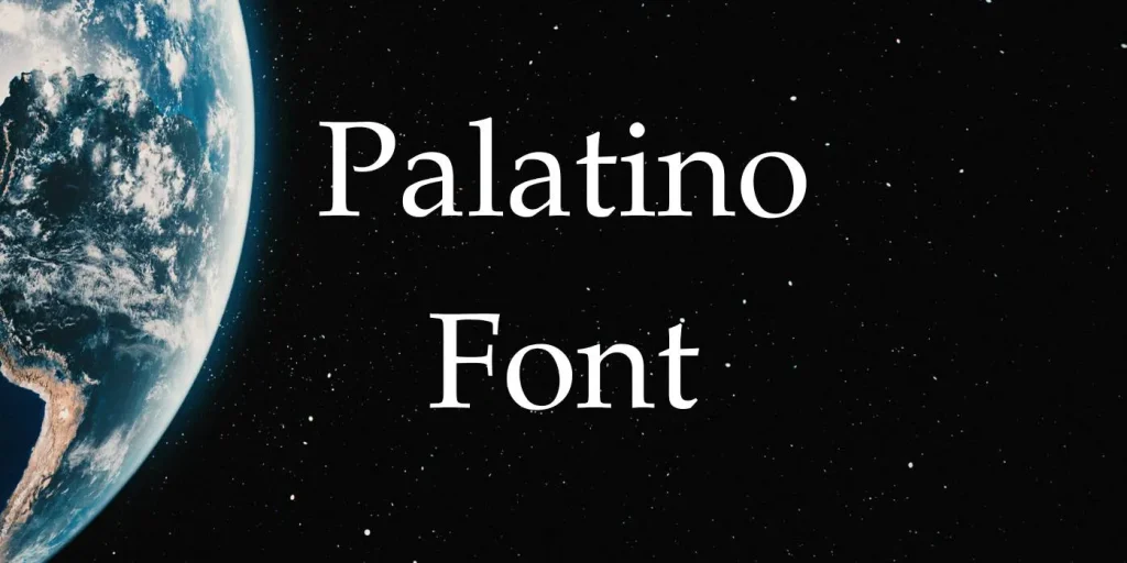 palatino font
