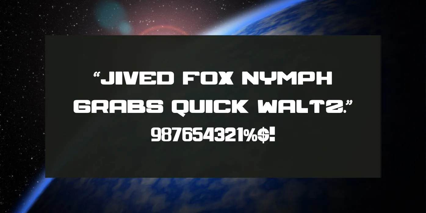 Space Font Preview