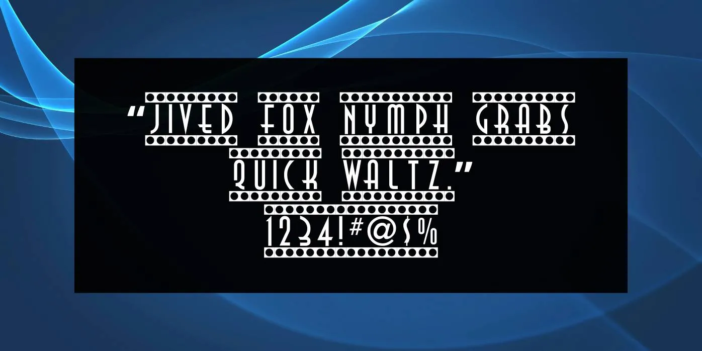 Showtime Font Preview
