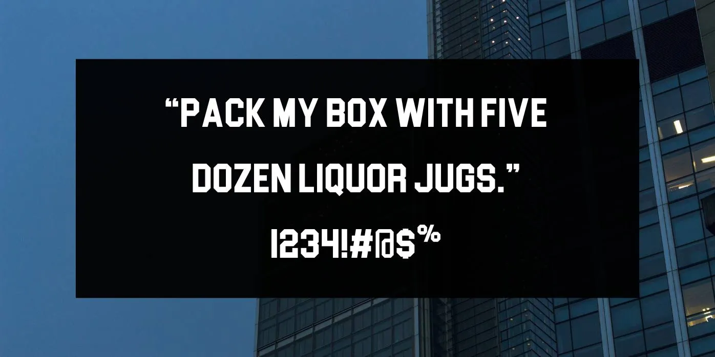 Block Letter Font