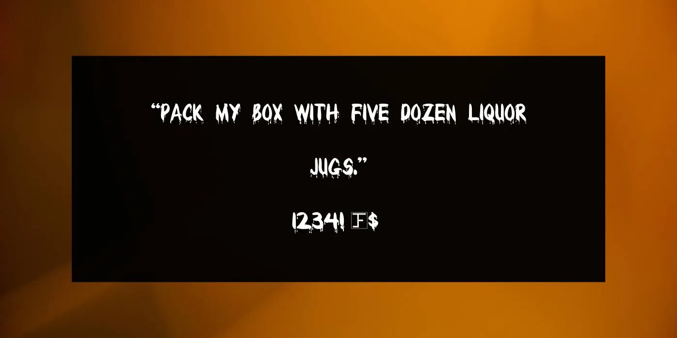Bloody Font