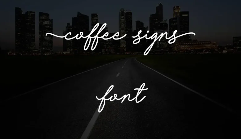 Coffee Sign Font