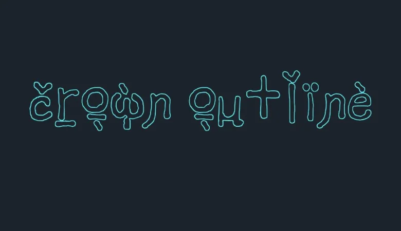 Crown Outline Font