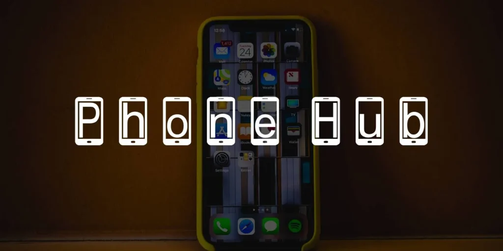 Phone Hub Font
