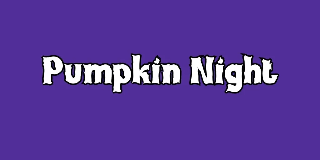 Pumpkin Night Font