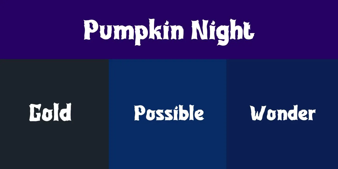 Pumpkin Night Font