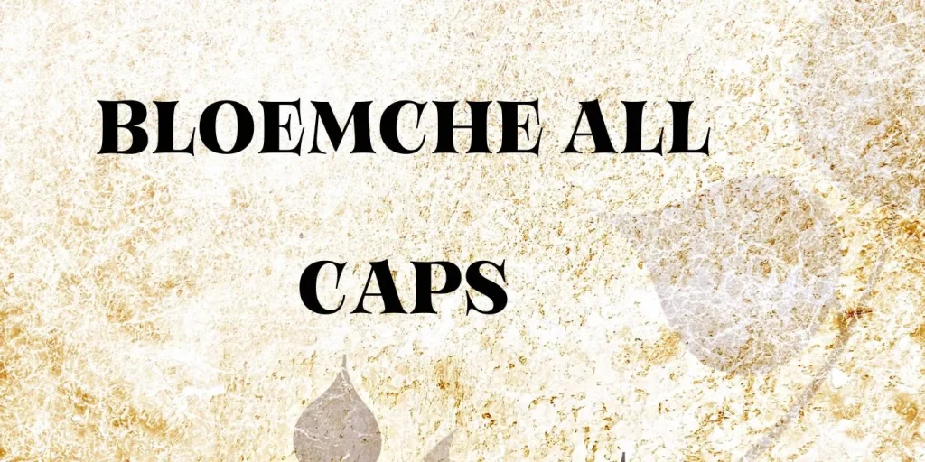 Bloemche All Caps Font