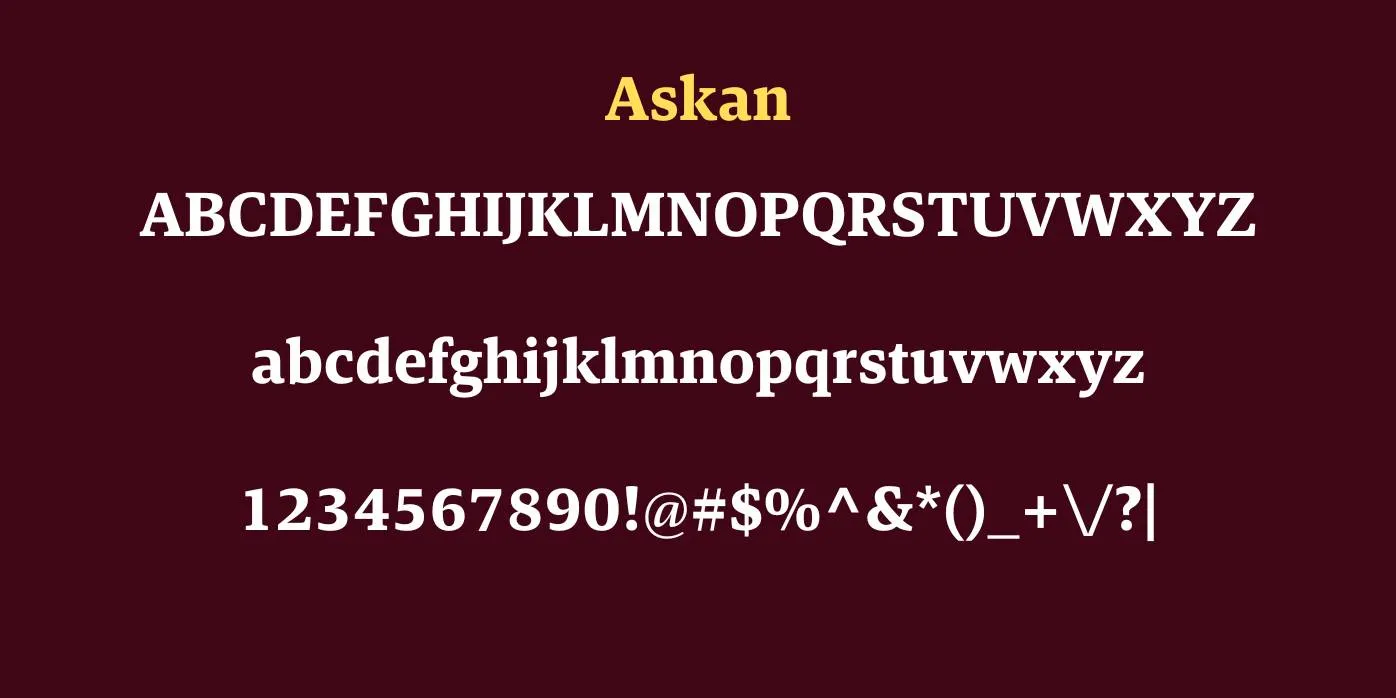 Askan Font