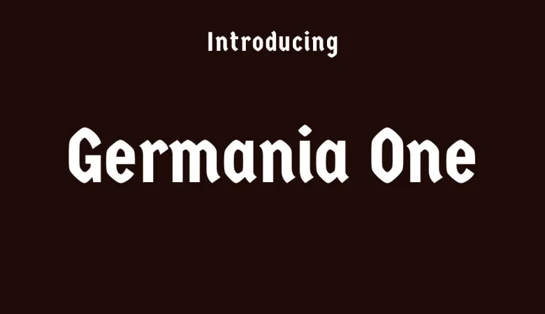 Germania One Font