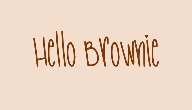Hello Brownie Font