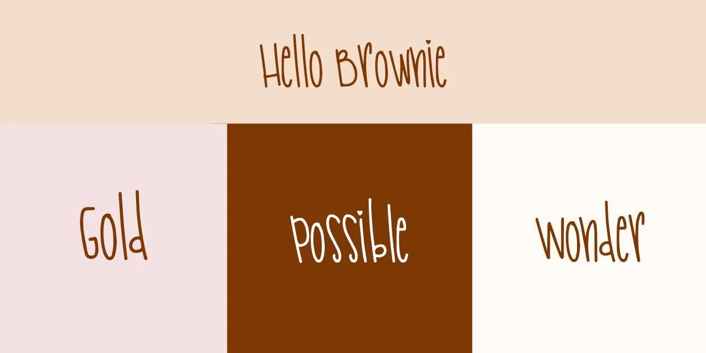 Hello Brownie Font