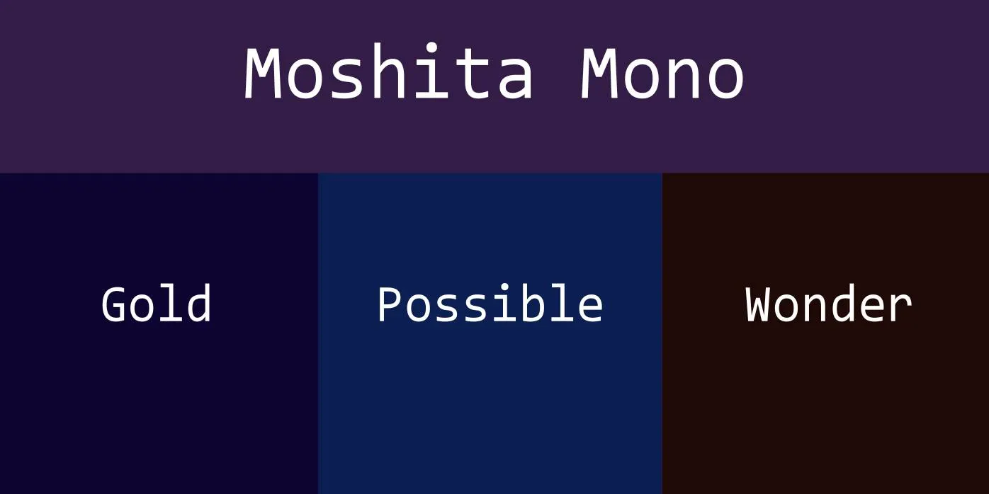 Moshita Mono Font
