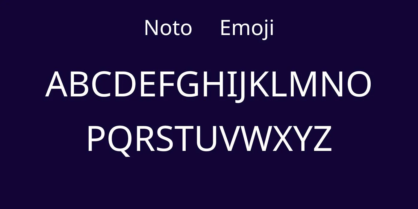 Noto Emoji Font