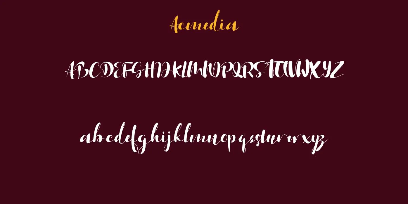 Acmedia Font