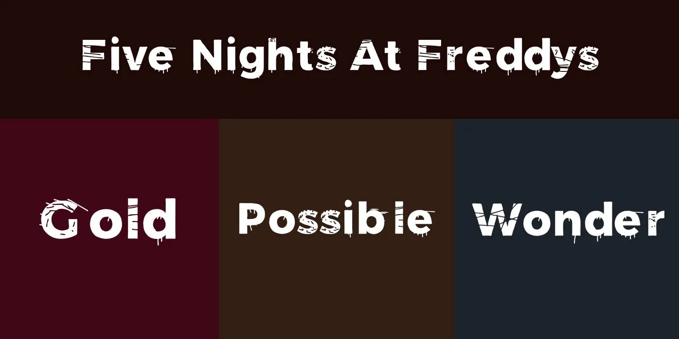 Five Nights At Freddys Font