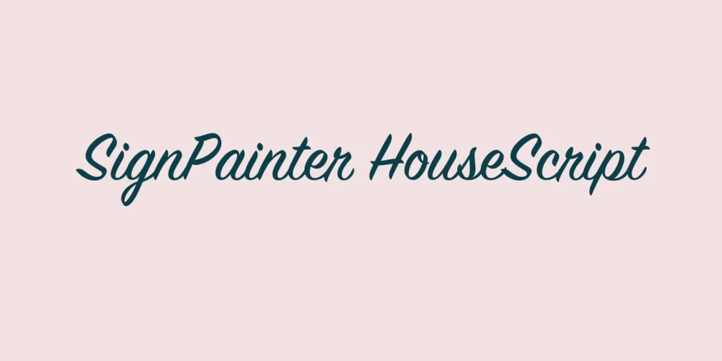 Signpainter Housescript Font