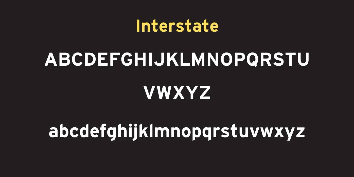 Interstate Font