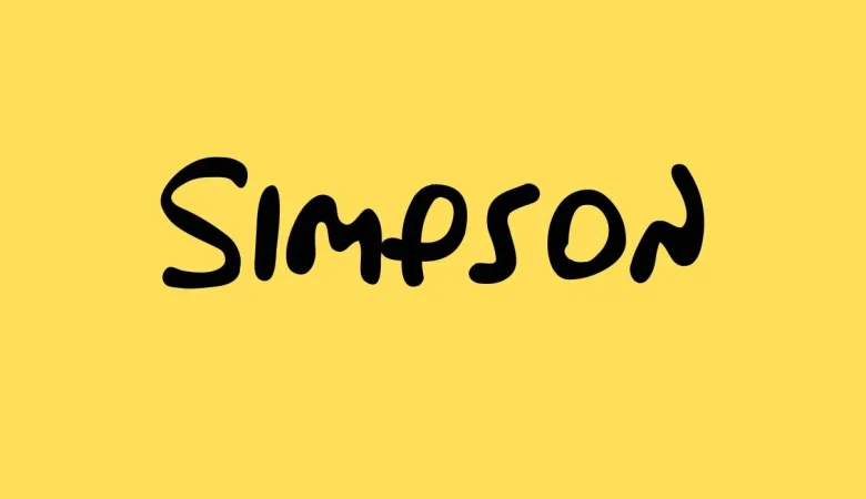 Simpson Font